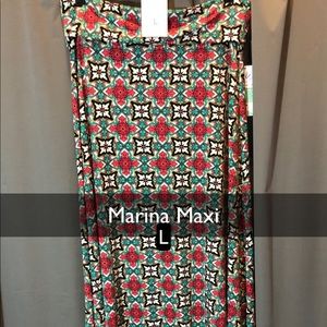 Large Honey and Lace Marina Maxi Skirt NWT
